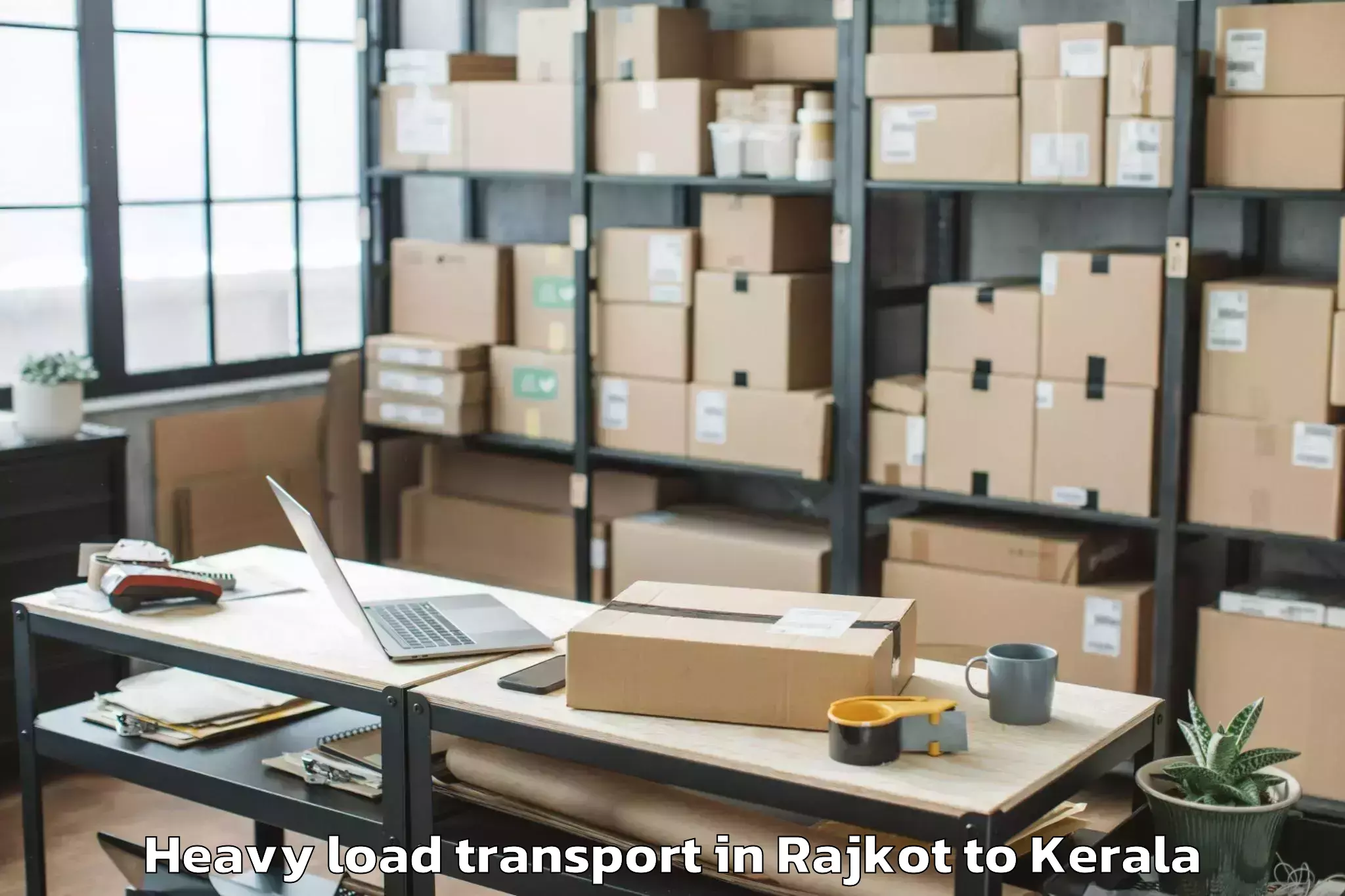 Hassle-Free Rajkot to Mall Of Travancore Heavy Load Transport